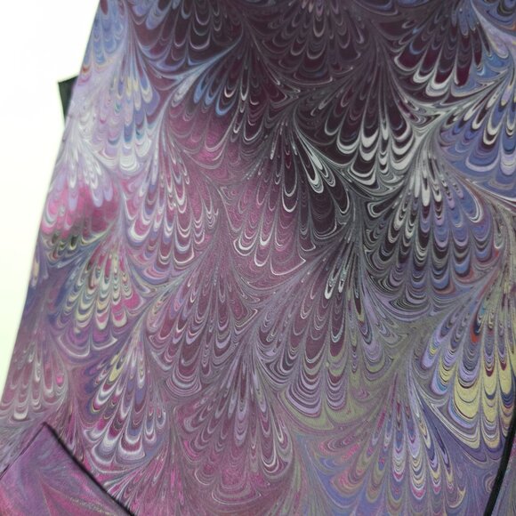 Michael Kensinger San Francisco Mens S Vest Marbled Purple Black Dressy Button - Picture 7 of 13